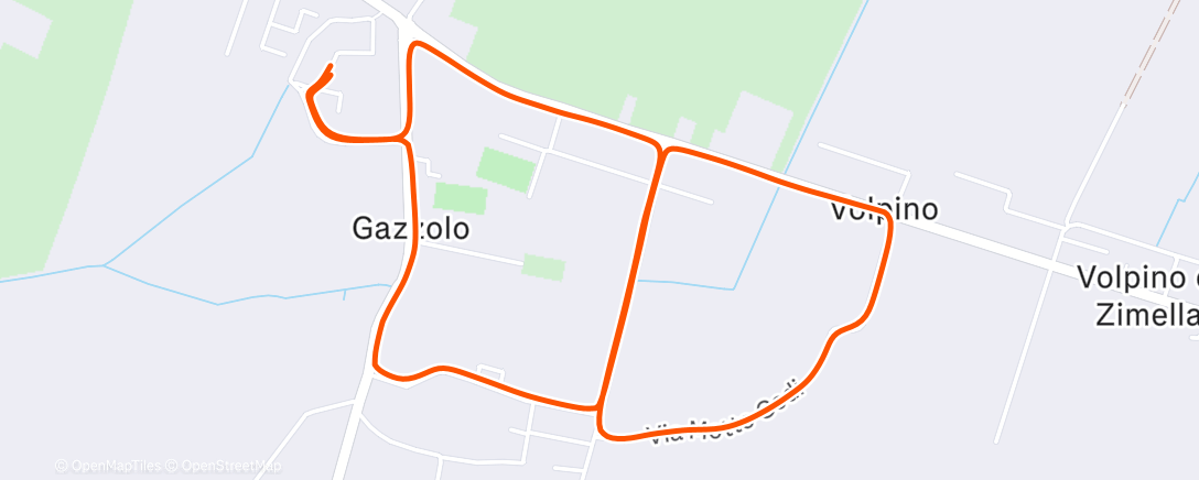 Карта физической активности (Afternoon Run)