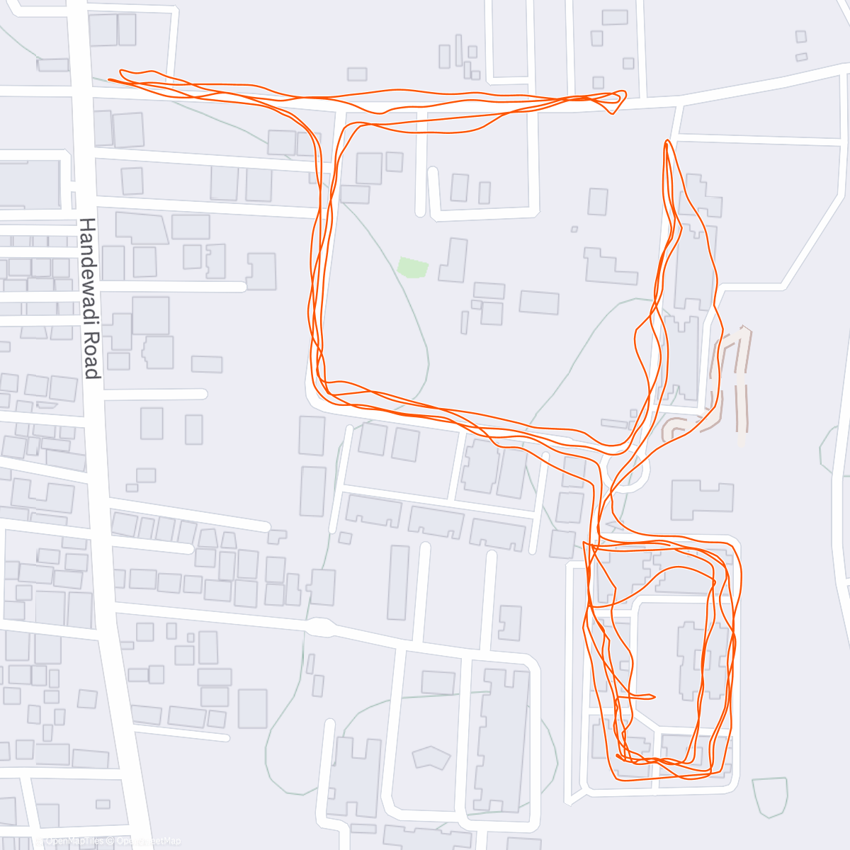 Map of the activity, Morning Run