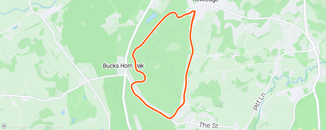 Map of the activity, Forest & 6x boundary hill