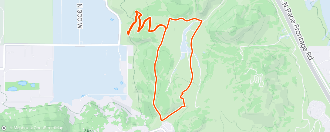 Map of the activity, Round valley w/ Isabelle
