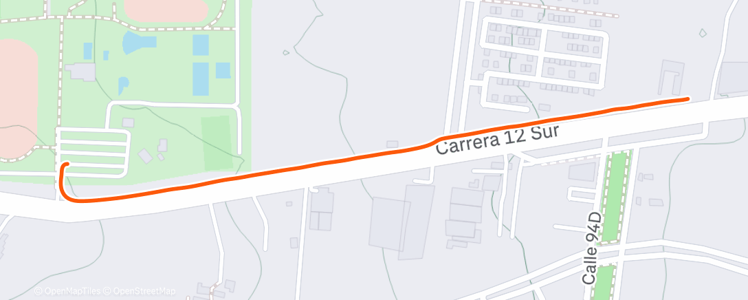 Map of the activity, Evening Walk