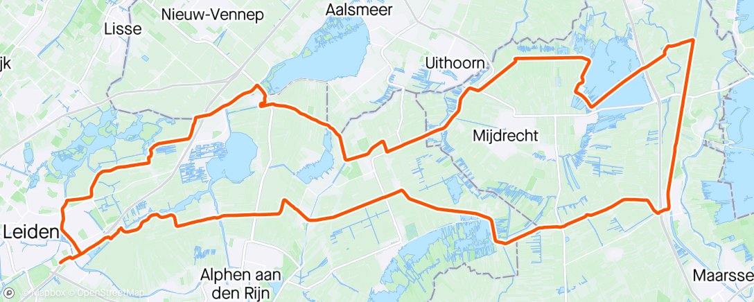 Mapa de la actividad (Rondje Breukelen met Swift met weinig wind)