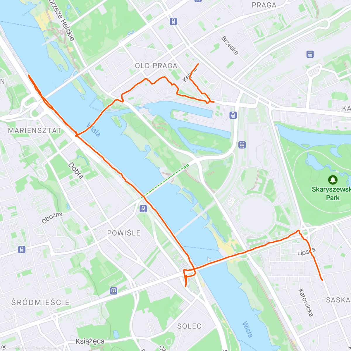 Mapa de la actividad, Afternoon Walk