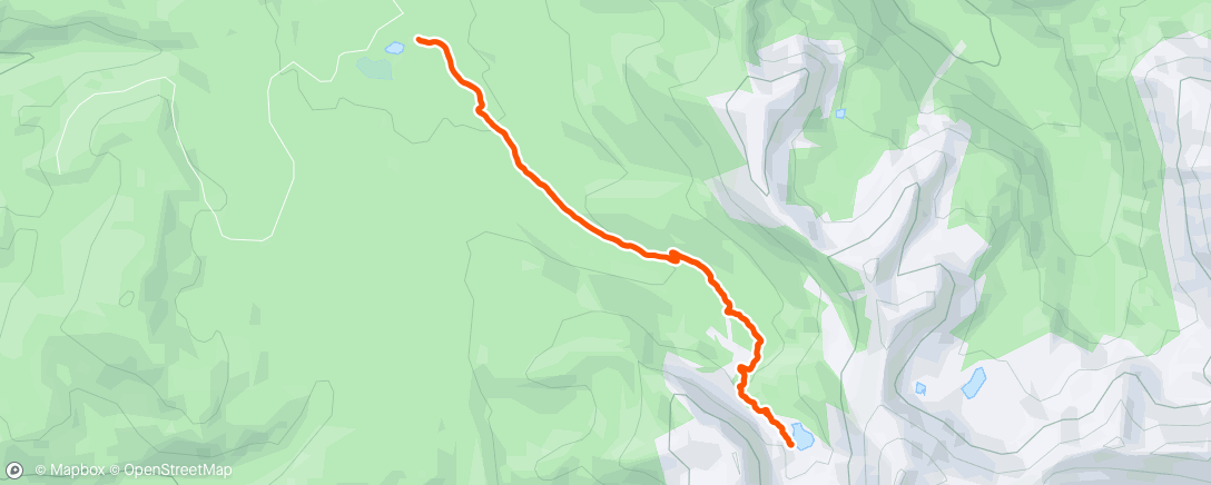 Mapa da atividade, Columbine Lake