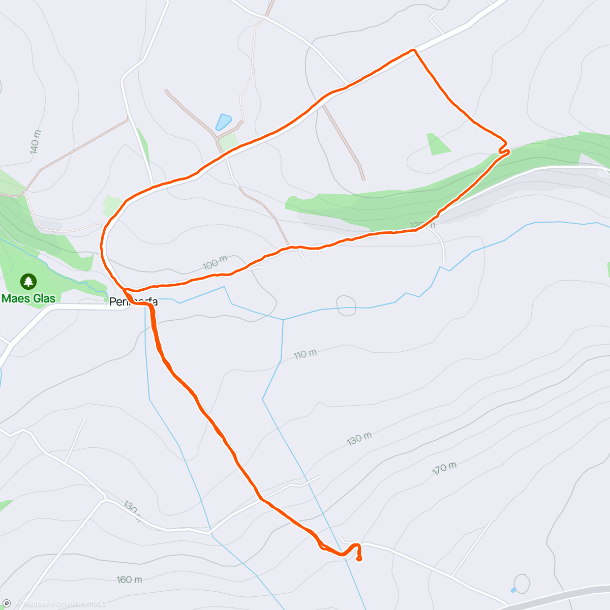 Map of the activity, Zig-zag walk