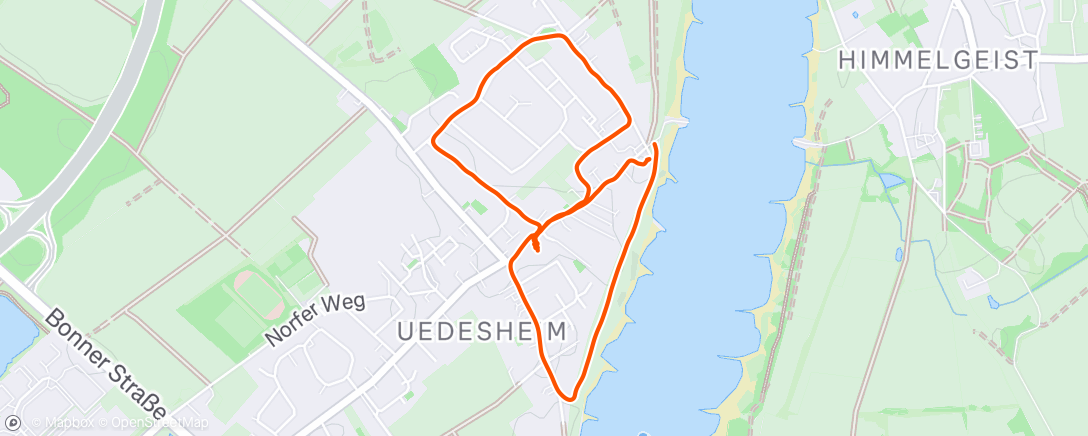 Map of the activity, Wanderung am Morgen