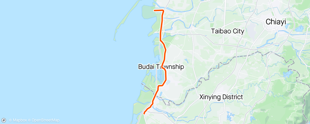 Map of the activity, ROUVY - Group Ride: Dongshi to Beimen | Taiwan