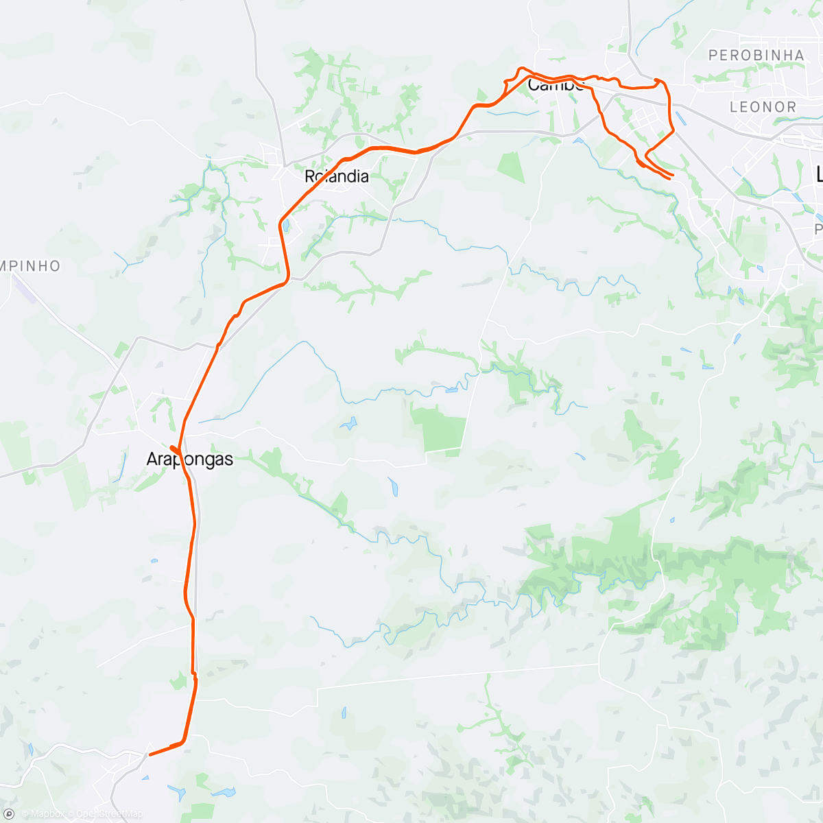 Map of the activity, Colônia Esperança & Bonezao 
Com partiu 💯