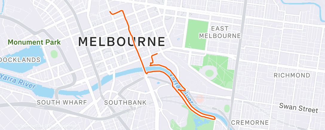 Карта физической активности (Morning Run)