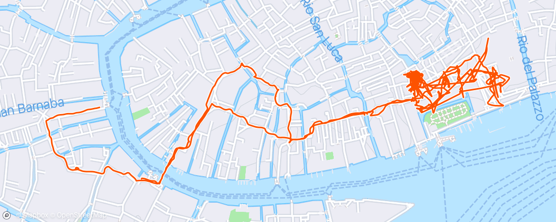 Map of the activity, Venice Lunch Walk