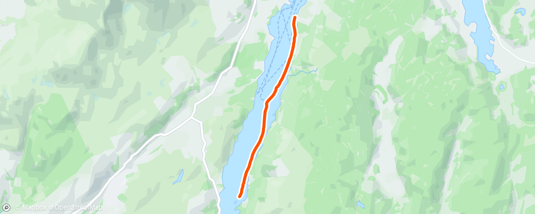 Map of the activity, Transfigure Retreat: Canoeing from Brown Howe to Bank Ground..  3.5 miles (missed first part)