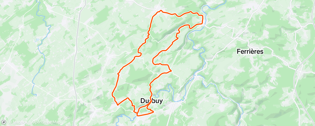 Map of the activity, Pedalata dell'ora di pranzo