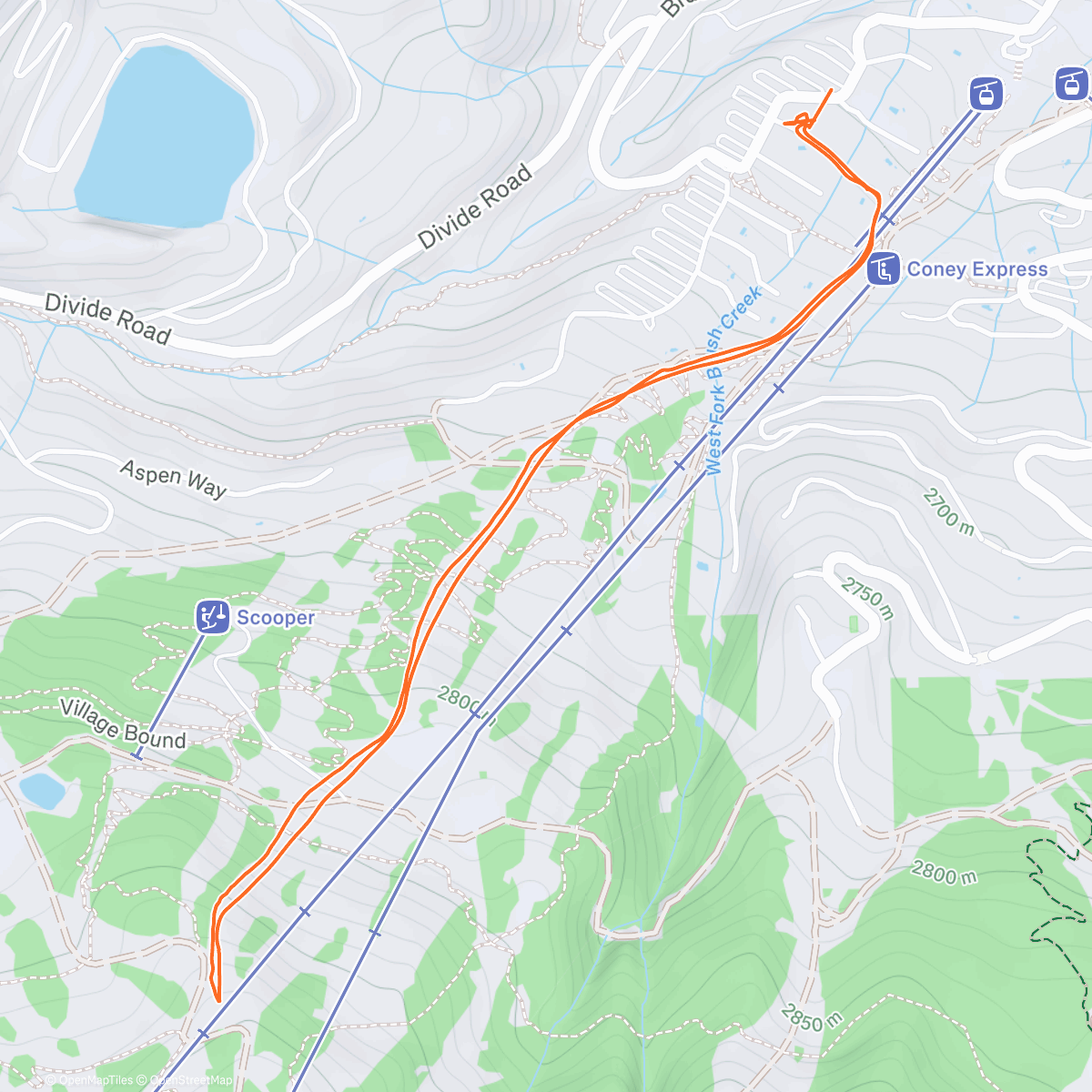 Map of the activity, Afternoon Skin