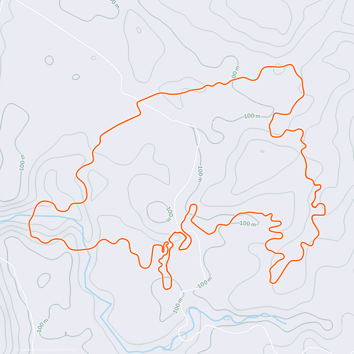 Map of the activity, 3 x 8km