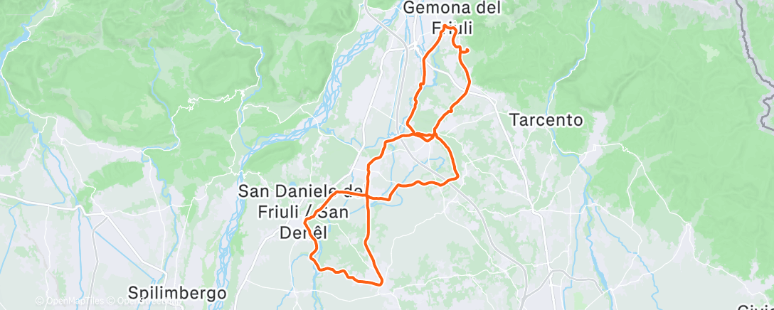 Map of the activity, Allievi AcBujese ✌️