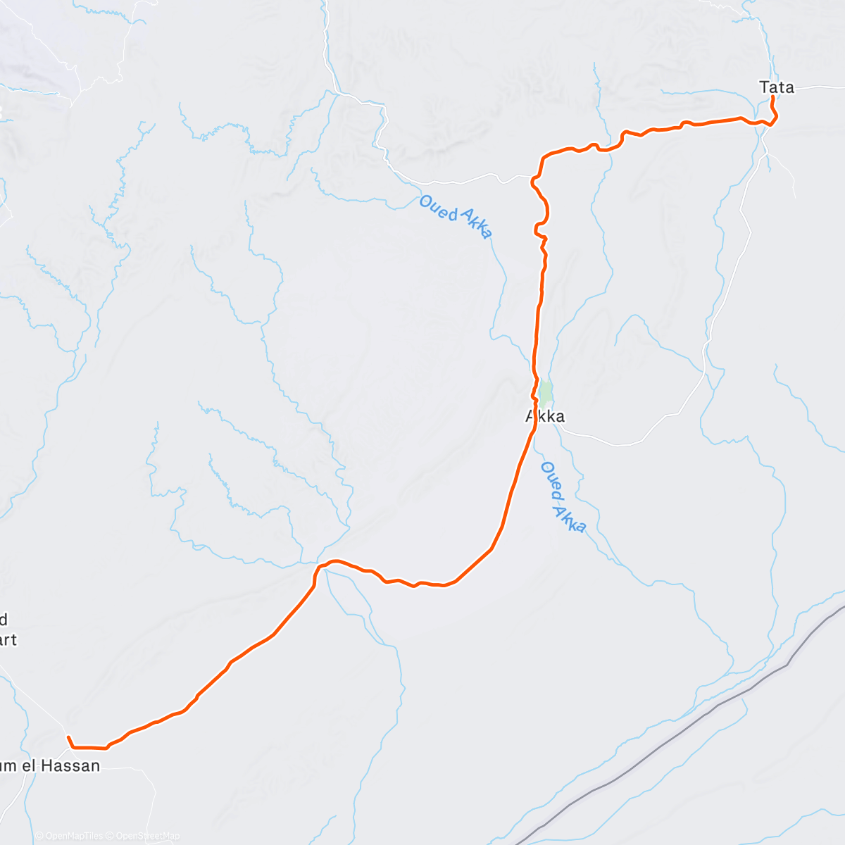 Map of the activity, Christmas in Morocco 🇲🇦 // Day 6: Icht - Tata