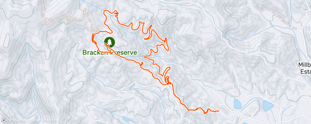 Map of the activity, Mini Bracken