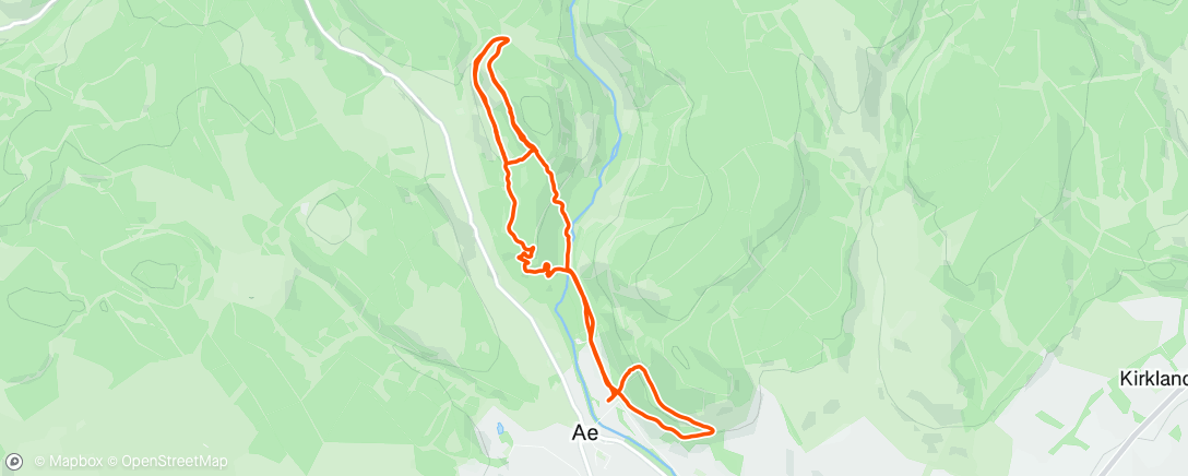 Map of the activity, Lunch Ride