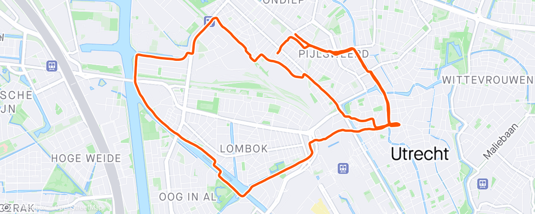 Map of the activity, Last Utrecht Run Project (maybe)