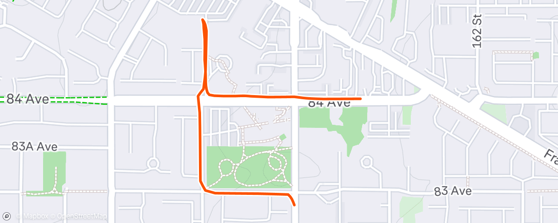 Map of the activity, Afternoon Ride