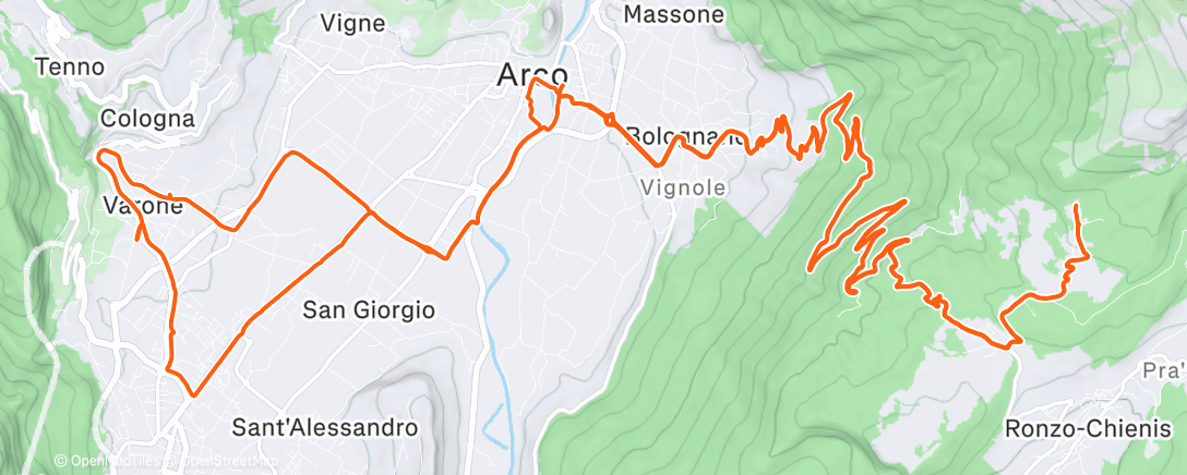 Map of the activity, Morning Ride