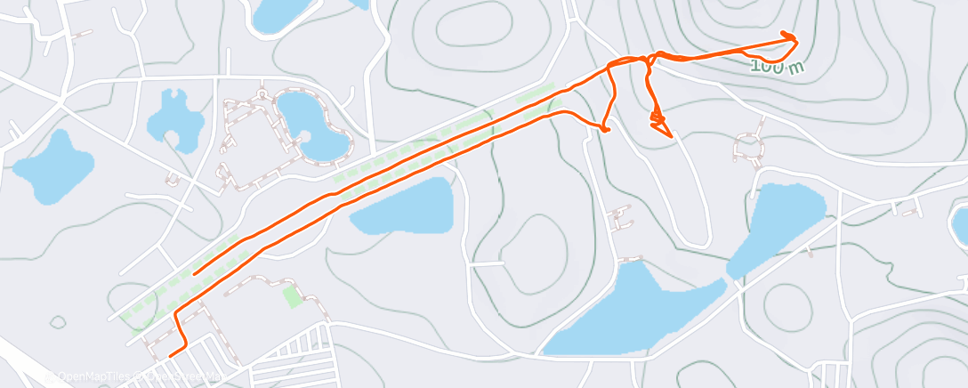 Map of the activity, Lunch Trail Run