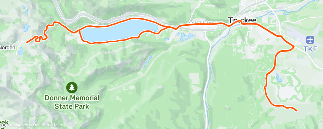 Map of the activity, donner party