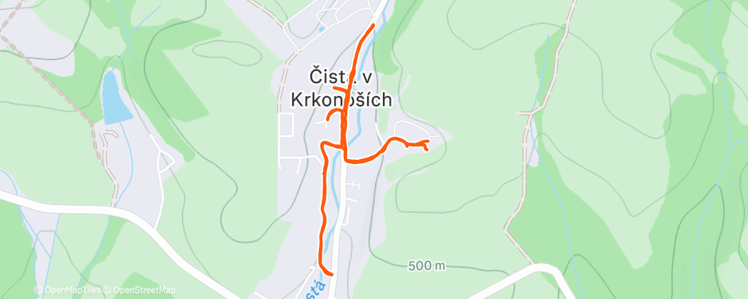 Map of the activity, Gehen (Outdoor)