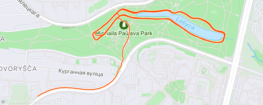 Map of the activity, 18k E