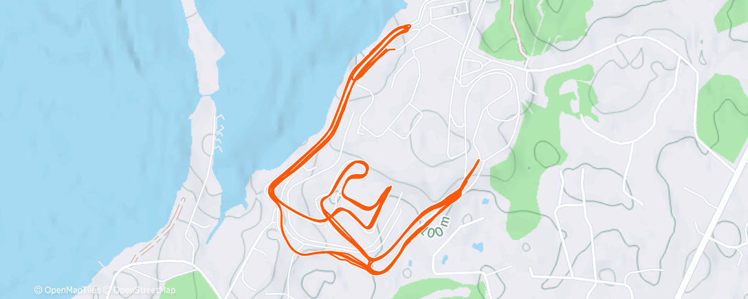 Map of the activity, Северный лыжный заезд (после обеда)