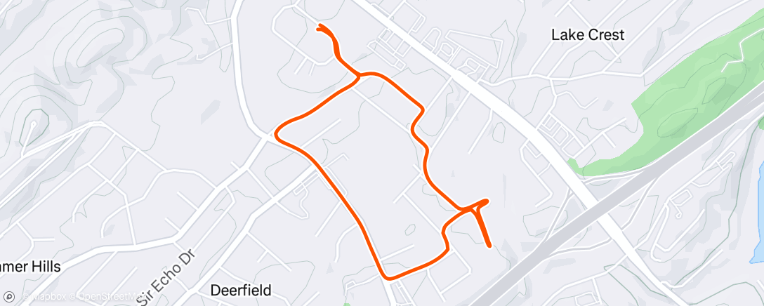 Map of the activity, ⛅ Morning Run