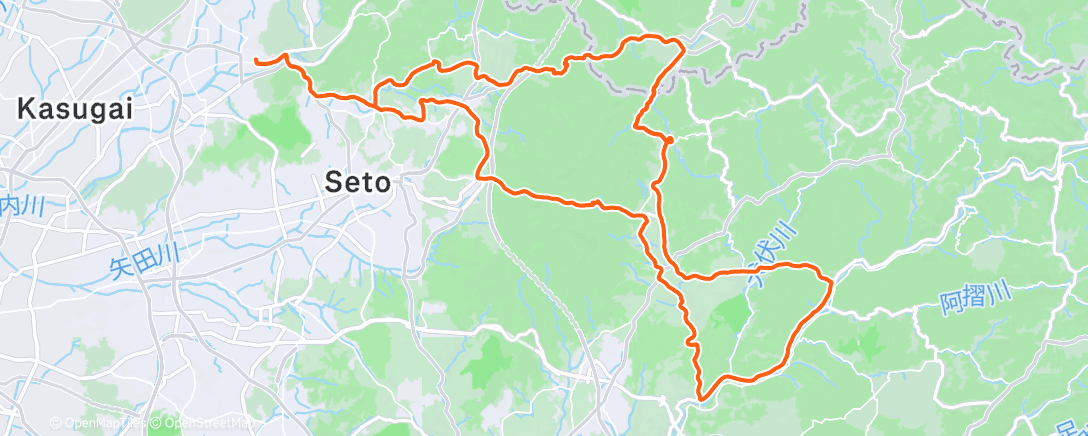 Карта физической активности (朝のライド)