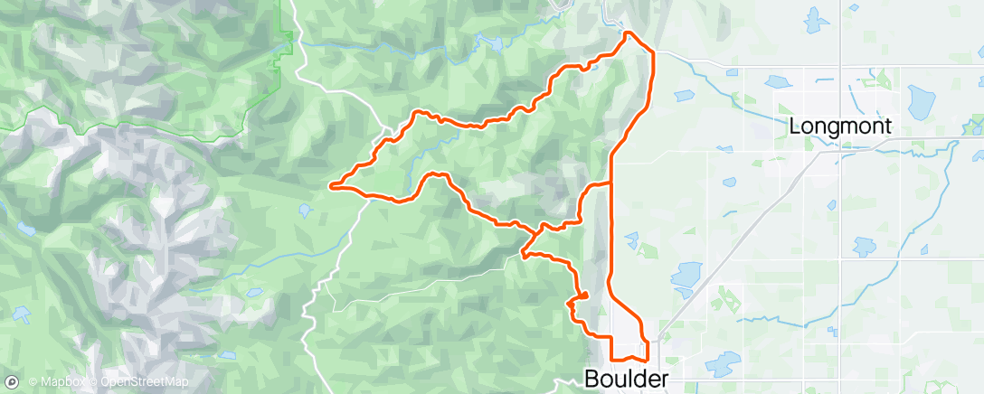 Mapa de la actividad, Lunch Ride