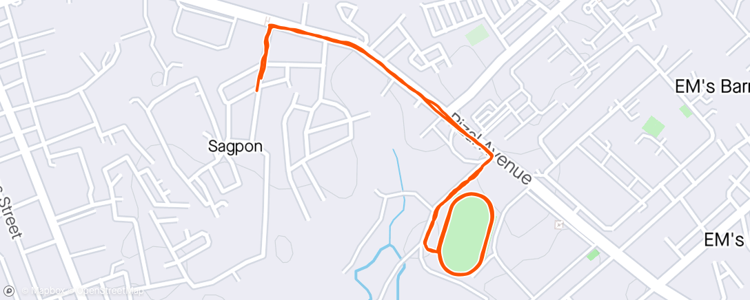 Map of the activity, Oval oblong