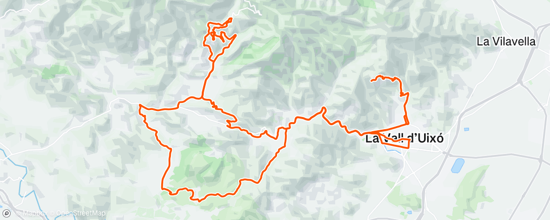 Map of the activity, Bicicleta de montaña matutina