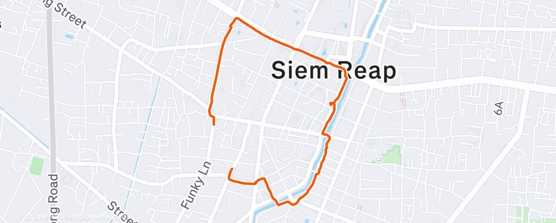 Map of the activity, Lunch Walk