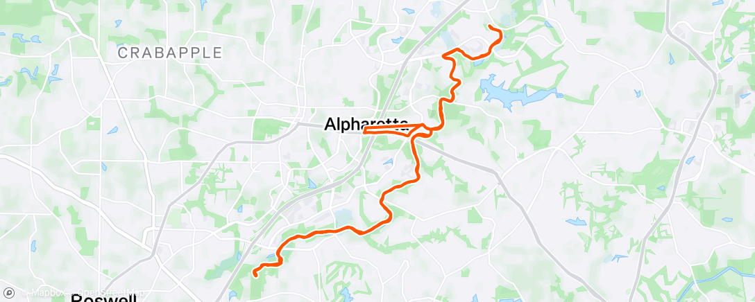 Map of the activity, Big Creek Greenway