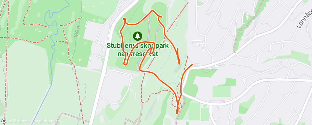 Карта физической активности (Evening Trail Run)