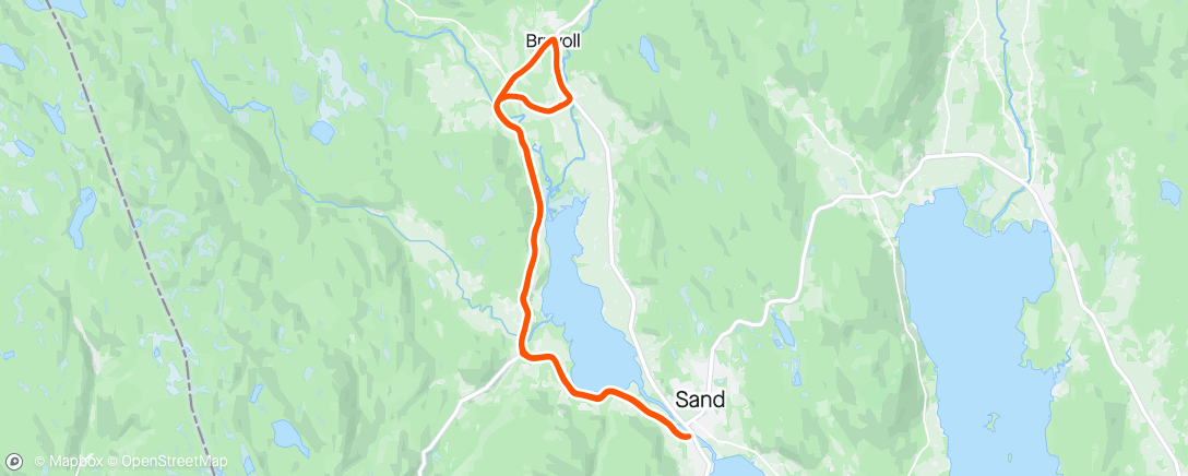 Karte der Aktivität „Evening Nordic Ski”