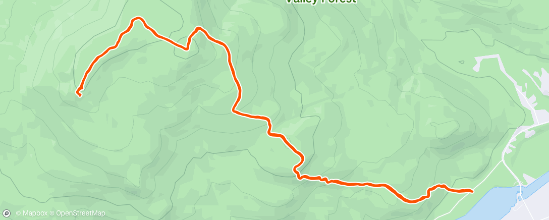 Map of the activity, Morning Hike