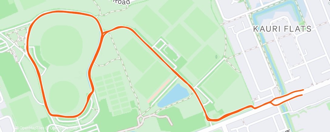 Map of the activity, Easy Run