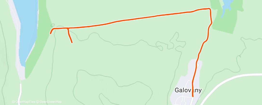 Map of the activity, Príprava UTM - tréning 19