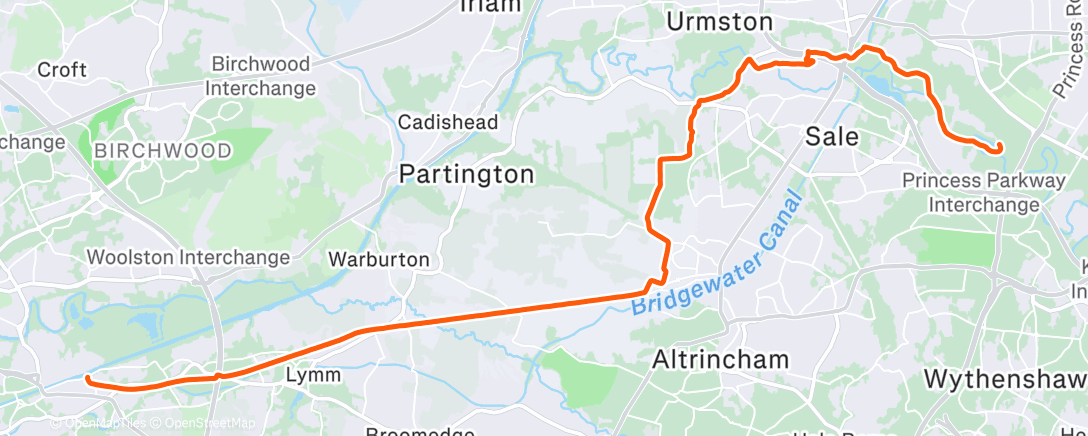 Map of the activity, Morning Run