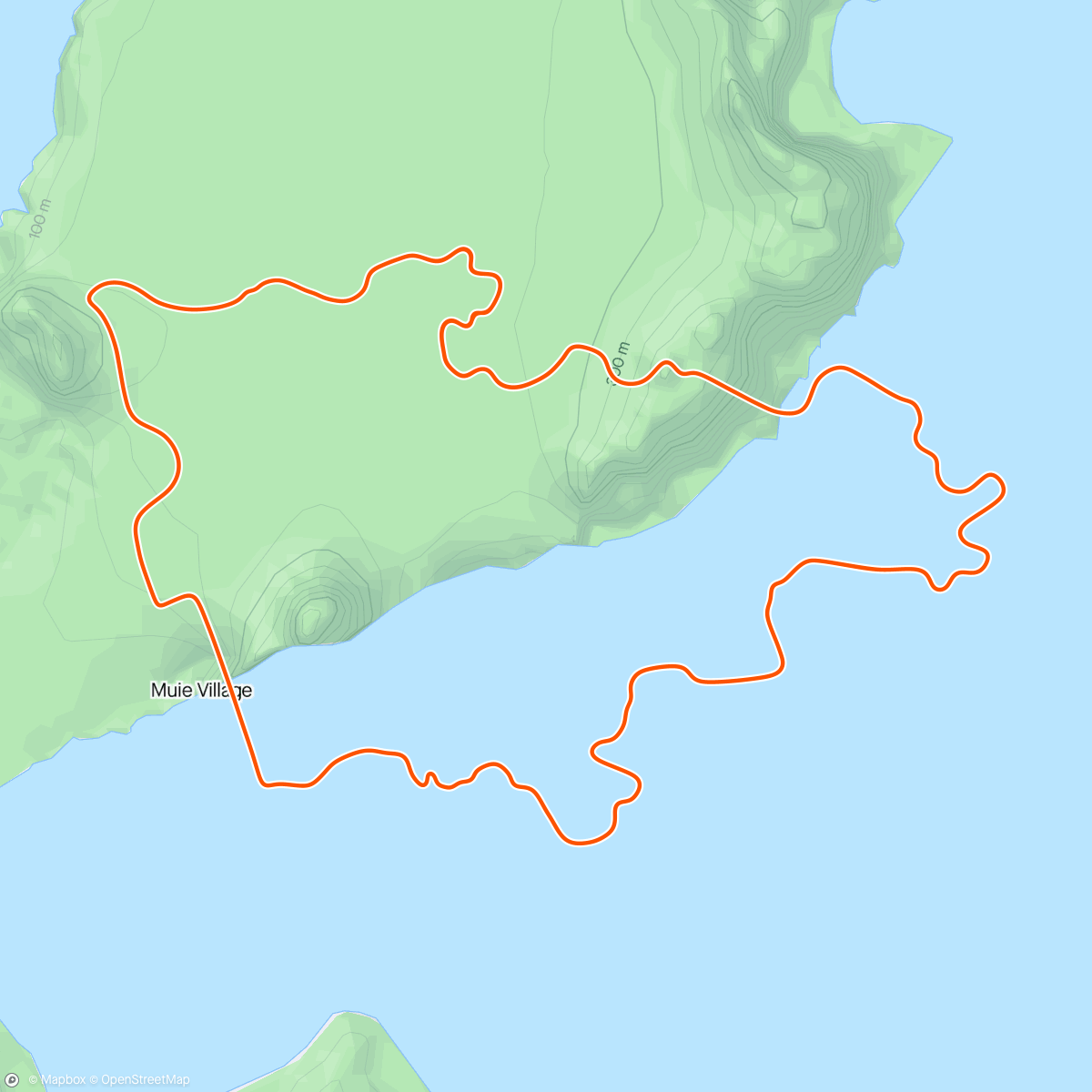 Mapa de la actividad (Zwift - Endurance in Watopia)