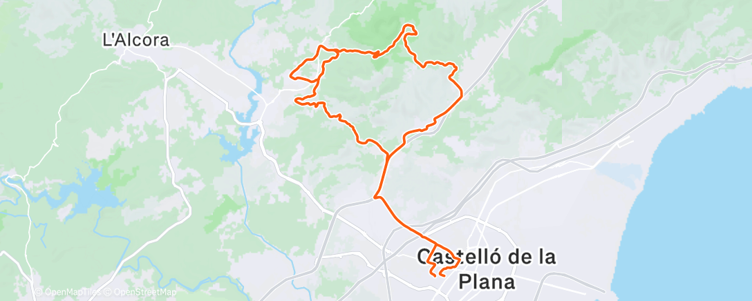 Карта физической активности (Bicicleta de montaña matutina)