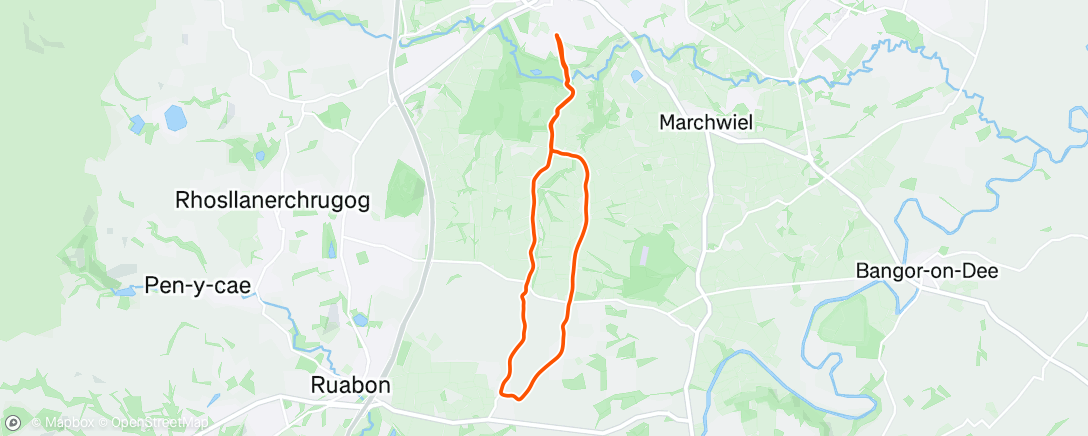 Map of the activity, Lunch Run