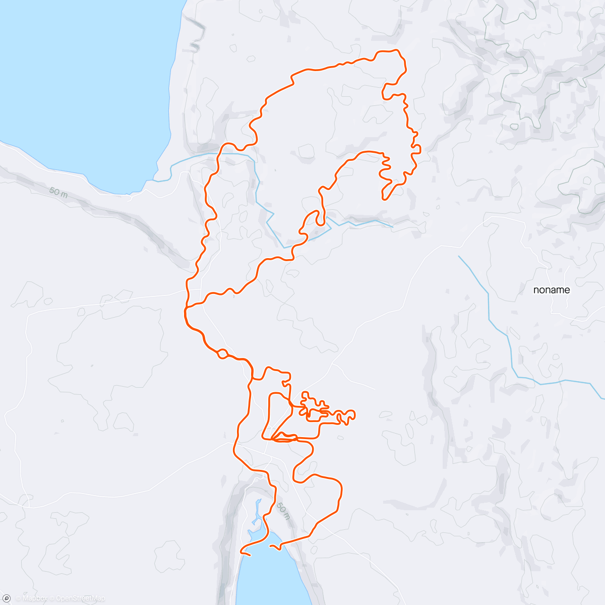 Map of the activity, S25 - Zwift - Chasing the Sun in Makuri Islands