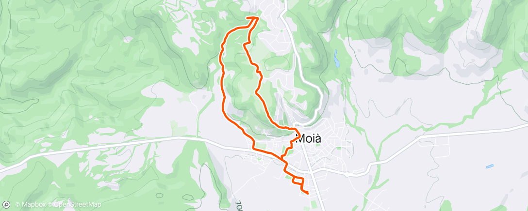 Mapa da atividade, Escola de Trail
