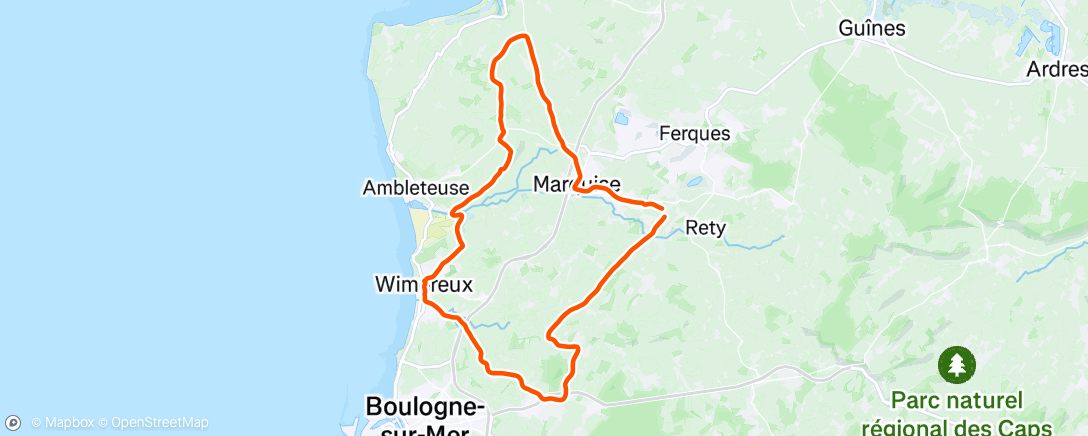 Map of the activity, Sortie à vélo 🥶🥶