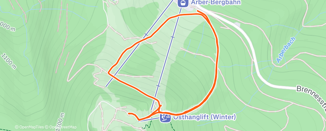 Map of the activity, Arber Vertical